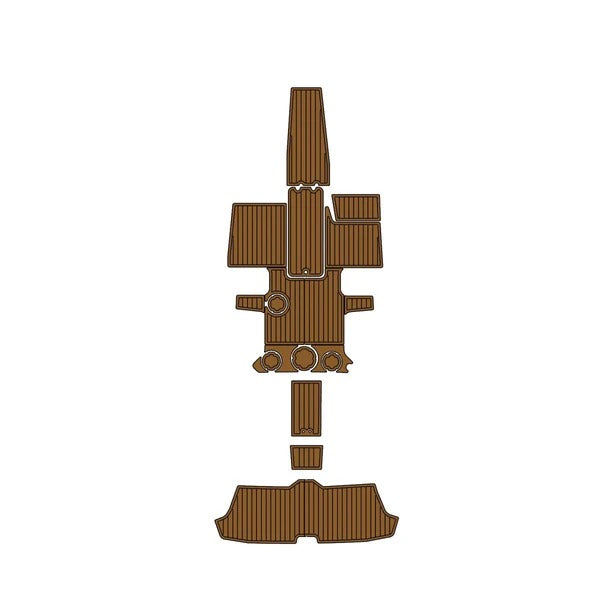 Sea Doo 2014-Current MY Scarab 195 HO/SB Traction Mats Eva Foam Boat Flooring Marine Decking Hzchione Brown Black