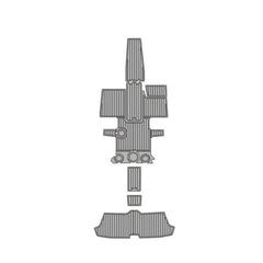 Sea Doo 2014-Current MY Scarab 195 HO/SB Traction Mats Eva Foam Boat Flooring Marine Decking Hzchione Light Gray Black