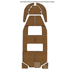 2021 Boston Whaler 150 Montauk Swim Platform Traction Mats Eva Foam Boat Flooring Marine Decking