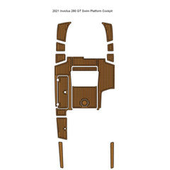 2021 Invictus 280 GT Swim Platform Cockpit Pad Traction Mats Eva Foam Boat Flooring Marine Decking