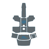 2020-2025 Chaparral 21 SSI Eva Foam Boat Decking Marine Mat Cockpit Swim Platform Pads Hzchione Drak Gray Blue