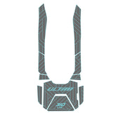 2022-2025 KAWASAKI ULTRA 160LX/310LX/310LX-S Jet Ski Boat Flooring EVA Foam Decking Traction Mat Hzchione Dark Gray Cyan Parallel Stripes