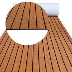 Hzchione Sea deck Marine Flooring Traction Pad EVA Foam Boat Decking For Yacht Jet SKI RV Golf Cart Pool Ramp Stairs Hzchione 94.5" x 35.4" 722Brown + Black