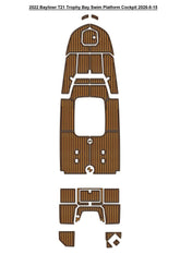 2022 Bayliner T21 Trophy Bay Cockpit Pad Traction Mats Eva Foam Boat Flooring Marine Decking Hzchione