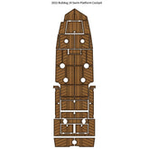 2022 Bulldog 24 Swim Platform Step Cockpit Traction Mats Eva Foam Boat Flooring Marine Decking Hzchione