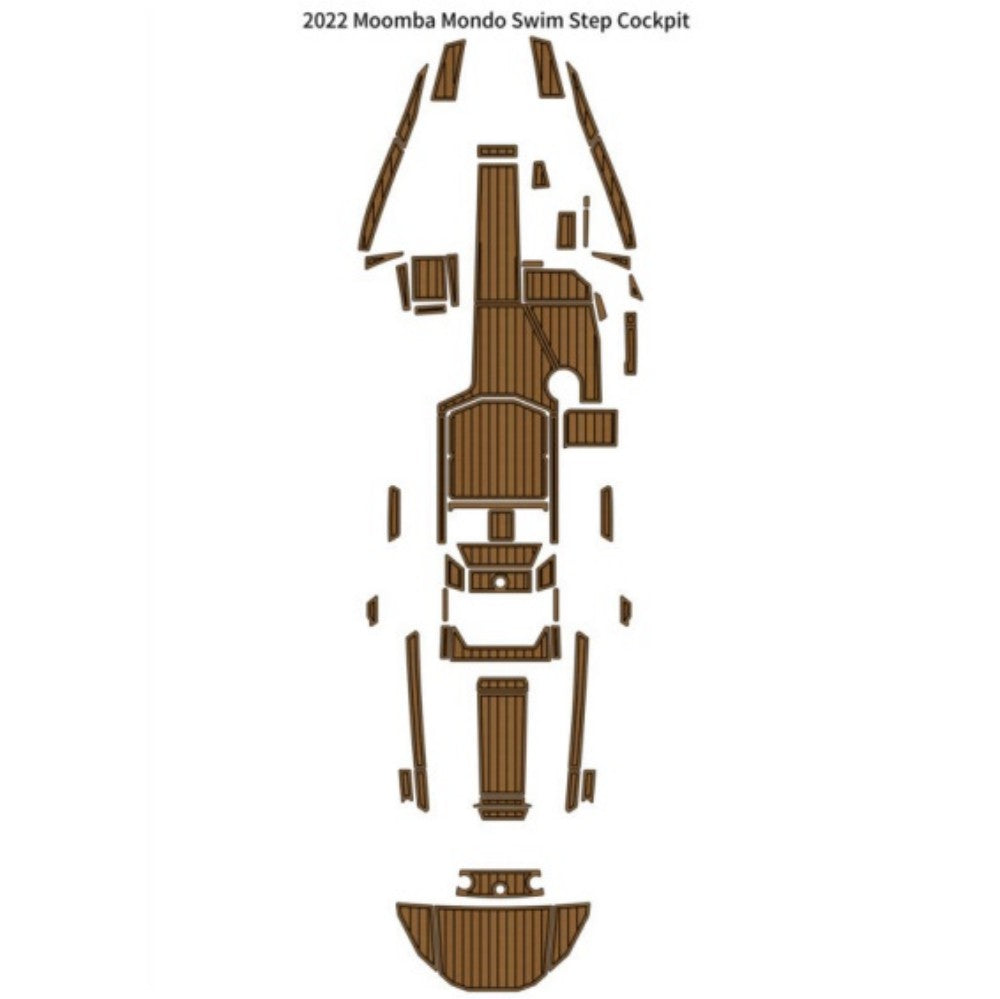 2022 Moomba Mondo Swim Platform Cockpit Pad Traction Mats Eva Foam Boat Flooring Marine Decking Hzchione
