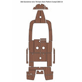 2022 Quicksilver Activ 755 Open Swim Platform Cockpit Traction Mats Eva Foam Boat Flooring Marine Decking Hzchione