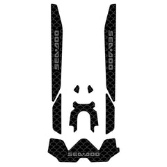 2019-2024 Sea Doo GTX 155 Customize Jet Ski Mats Hzchione Black Dark Gray-Fish scales