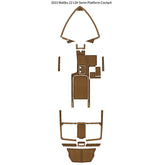 2023 Malibu 22 LSV Swim Platform Cockpit Pad Traction Mats Eva Foam Boat Flooring Marine Decking Hzchione