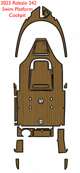 2023 Robalo 242 Swim Platform Cockpit Traction Mats Eva Foam Boat Flooring Marine Decking Hzchione