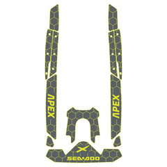 2023 Sea Doo RXP-X 300 APEX Customize Jet Ski Mats Non-Slip Motorboat Traction Mat Hzchione Charcoal Gray Neon Yellow