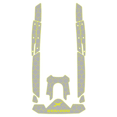 2023 Sea Doo RXP-X 300 APEX Customize Jet Ski Mats Non-Slip Motorboat Traction Mat Hzchione Light Gray Neon Yellow