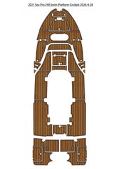 2023 Sea Pro 248 Cockpit Pad Traction Mats Eva Foam Boat Flooring Marine Decking Hzchione