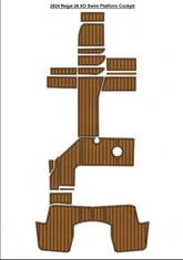 2024 Regal 26 XO Swim Platform Cockpit Traction Mats Eva Foam Boat Flooring Marine Decking Hzchione
