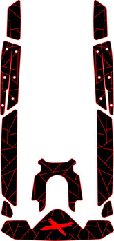 2024-2026 Sea-Doo GTR-X With Footwedge Customize Jet Ski Traction Mat Hzchione Black Red
