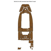 2024 Sea Fox 268 Commander Swim Platform Cockpit Traction Mats Eva Foam Boat Flooring Marine Decking Hzchione