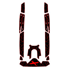 2024-2025 Sea-Doo GTR-X Customize Jet Ski Mats Non-Slip Motorboat Traction Mat Hzchione Black Red-X