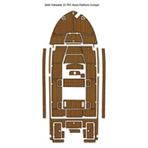 2024 Tidewater 23 TPC Swim Platform Cockpit Traction Mats Eva Foam Boat Flooring Marine Decking Hzchione