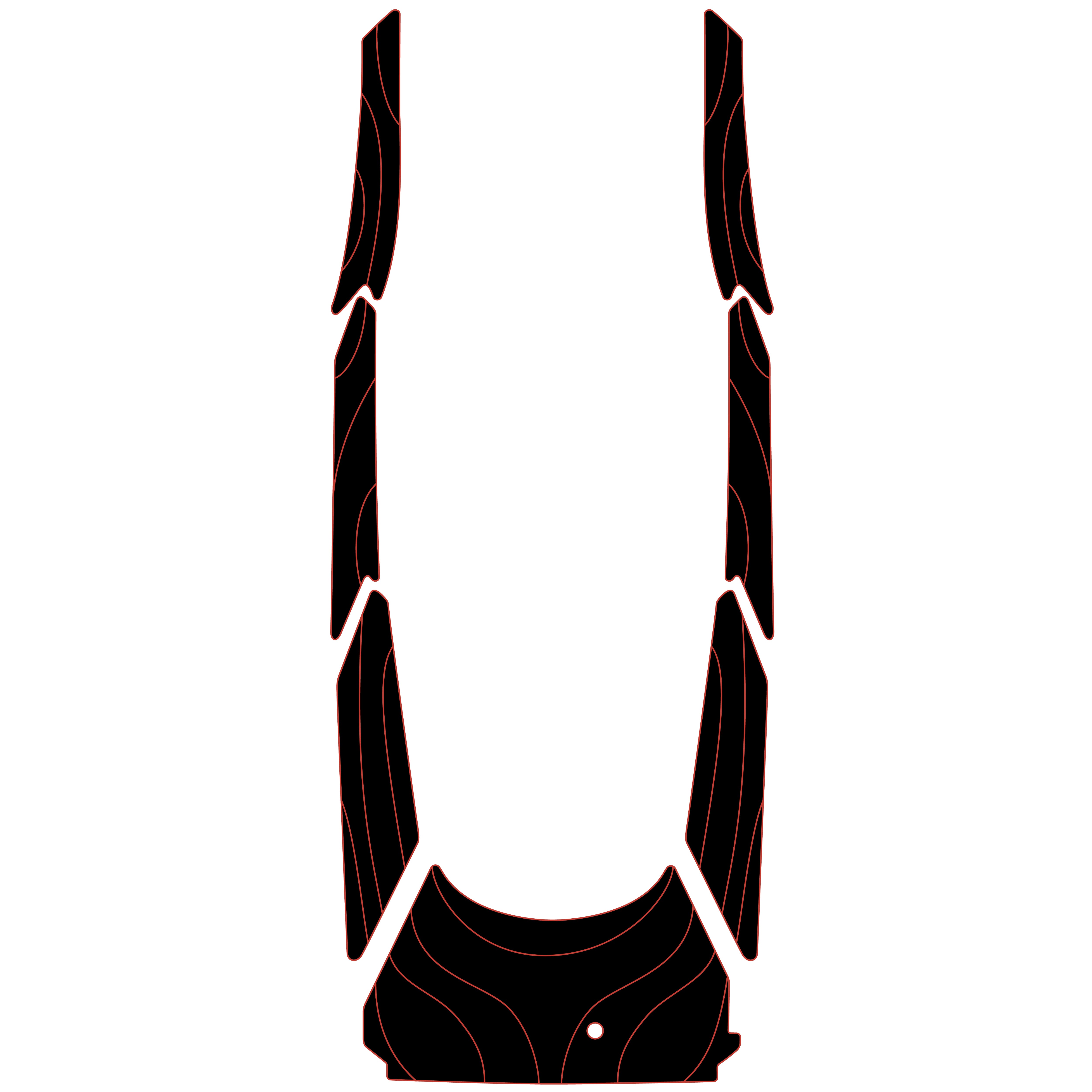 2024-2025 Yamaha GP1900 HO EVA Foam Boat Flooring Jet Ski Traction Mats Hzchione Black Red