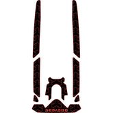 2020-2025 Sea-Doo WAKE PRO 170 Customize Jet Ski Mats Non-Slip Motorboat Traction Mat Hzchione Black Red-Polygon