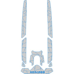 2020-2025 Sea-Doo WAKE PRO 170 Customize Jet Ski Mats Non-Slip Motorboat Traction Mat Hzchione Light Gray Blue