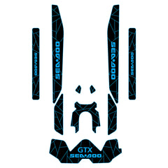 2025 Sea Doo GTX Customize Jet Ski Mats Hzchione Black Blue Set