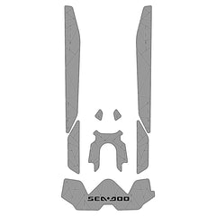2025 Sea Doo GTX Customize Jet Ski Mats Hzchione Medium gray White Black-Irregular Line