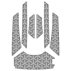 2025 Yamaha FX + FX CRUISER SVHO / HO / LIMITED EVA Foam Boat Flooring Jet Ski Traction Mats Hzchione Light Gary Black- Polygonal