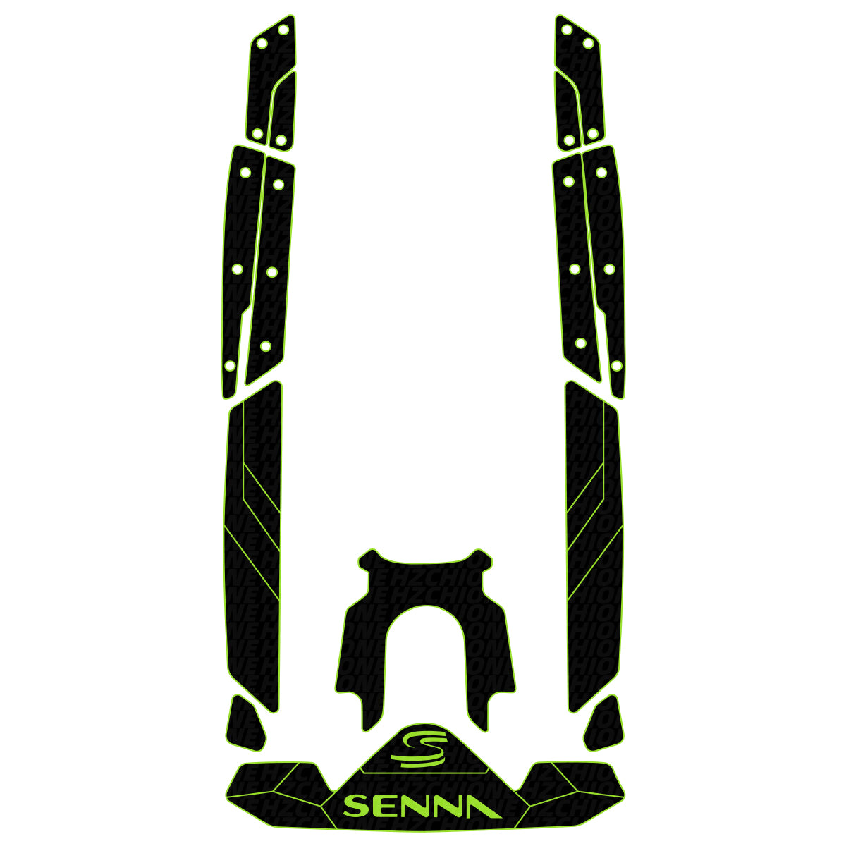 2027 SEA-DOO RXP-X SENNA 350 EVA Foam Boat Flooring Jet Ski Traction Mats Hzchione Black Lime Green