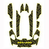 2009-2016 Sea Doo RXT is + as 255 + 260 Customize Jet Ski Mats Non-Slip Motorboat Traction Mat Hzchione Black Yellow-Rectangle