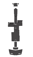 2011-2015 MasterCraft X55 Traction Mats Eva Foam Boat Flooring Marine Decking Hzchione Dark Grey Black