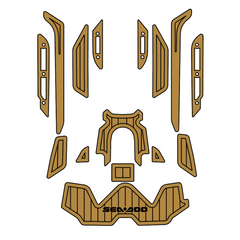 2019-2020 Sea Doo RXT-300 Customize Jet Ski Mats Non-Slip Motorboat Traction Mat Hzchione Brown Black