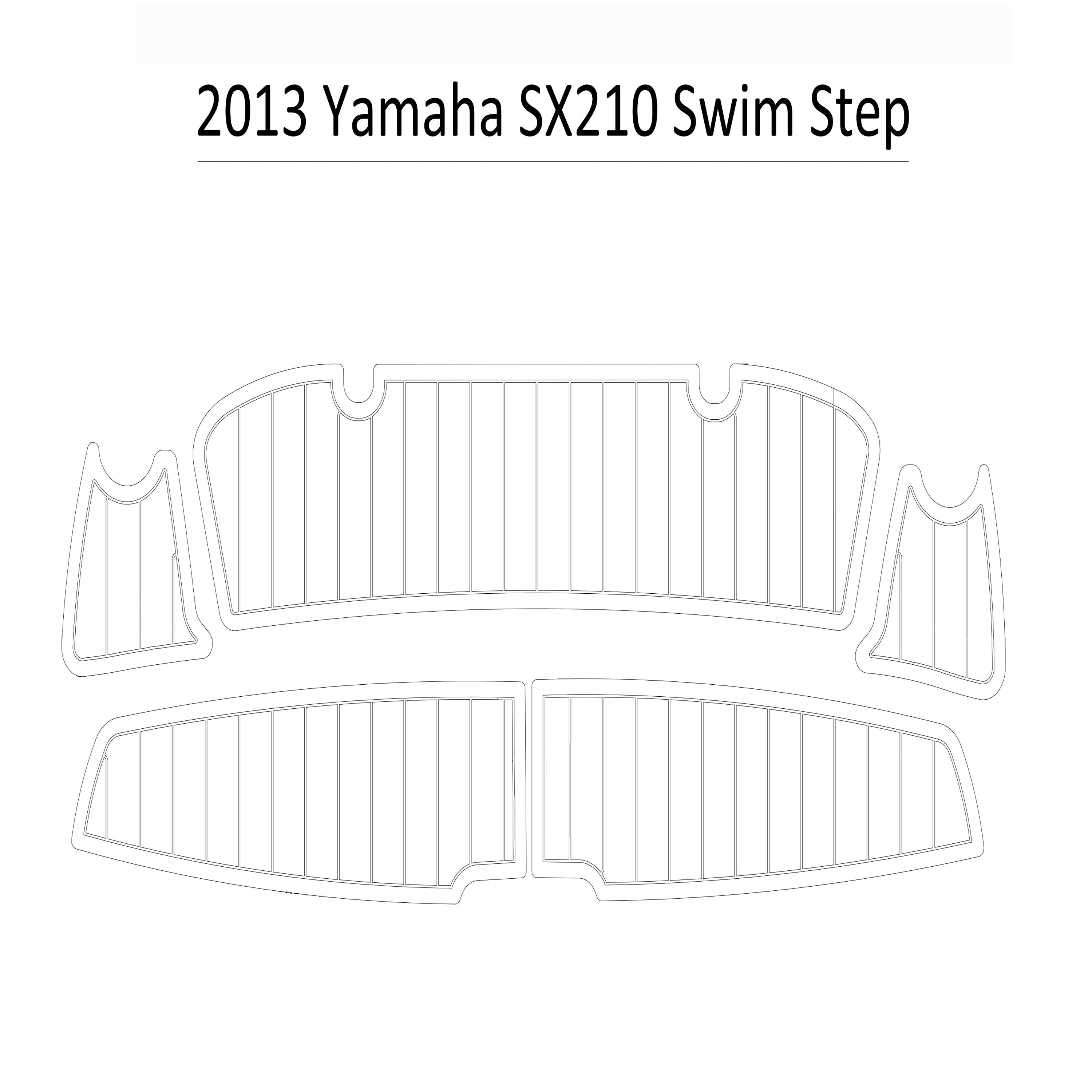 2013 Yamaha SX210 Swim Platform Cockpit Pad Boat Kit EVA Boat Flooring Foam Decking Mat Hzchione Customized