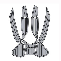 2016-2017 Sea Doo Wake Pro 215 Customize Jet Ski Mats Non-Slip Motorboat Traction Mat Hzchione Medium Gray Black