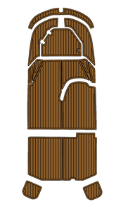 2022 Boston Whaler 130 SS Traction Mats Eva Foam Boat Flooring Marine Decking Hzchione Brown Black