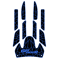 2000-2002 Yamaha GP 1200R GP 1300R EVA Foam Boat Flooring Jet Ski Traction Mats Hzchione Black Blue-GP1300R