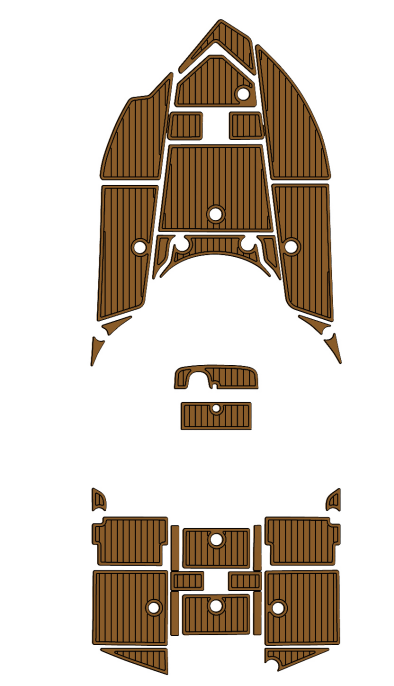 2017 Epic 23 SC Traction Mats Eva Foam Boat Flooring Marine Decking Hzchione Brown Black
