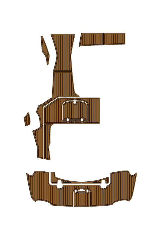 2015 Monterey 355 SSY Traction Mats Eva Foam Boat Flooring Marine Decking Hzchione Brown Black