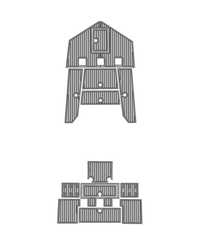 20200-2024 Ranger RB 200 Traction Mats Eva Foam Boat Flooring Marine Decking Hzchione Light Grey Black
