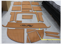 2001 Sea Ray Weekender 225 Eva Foam Boat Flooring Faux Teak Boat Deck Foam Boat Decking Marine Mat Cockpit Swim Platform Pads Hzchione