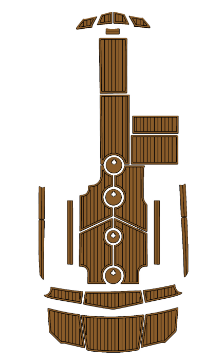 2016-2019 MasterCraft NXT22 Traction Mats Eva Foam Boat Flooring Marine Decking Hzchione Brown Black