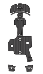 2012 Southwind 212 SD Traction Mats Eva Foam Boat Flooring Marine Decking Hzchione Dark Grey Black