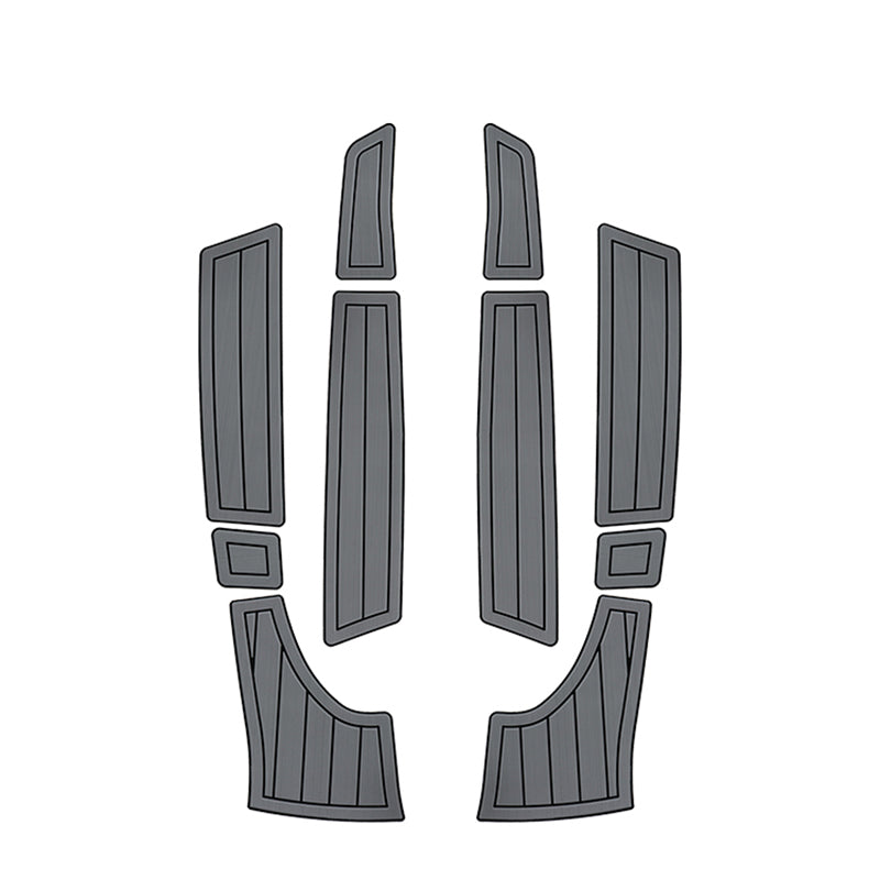 1998-2004 Yamaha XL700/760 EVA Foam Boat Flooring Jet Ski Traction Mats Hzchione Light Gray Black-Faux Teak