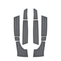 1998 Yamaha Venture XL1200 EVA Foam Boat Flooring Jet Ski Traction Mats Hzchione 9C Gray Black-Faux Teak