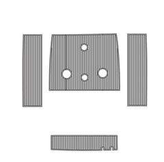 1996 WellCraft 22 Traction Mats Eva Foam Boat Flooring Marine Decking Hzchione Light Grey Black