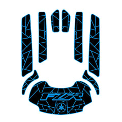 2009-2016 Yamaha FZR FZS EVA Foam Boat Flooring Jet Ski Traction Mats Hzchione Black 300Blue