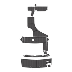 2003-2004 Rinker 342 Swim Platform Cockpit Pad Teak Decking Hzchione Dark Gray Black