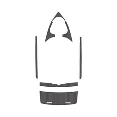 2003 Mastercraft Maristar 210 Swim Platform Cockpit Pad EVA Teak Decking Mat Hzchione Faux Teak Drak Gray Black