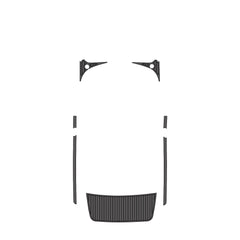 2008 Malibu 21 VLX Swim Platform Cockpit Pad EVA Teak Decking Mat Hzchione Faux Teak Drak Gray Black