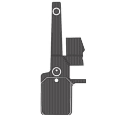 2013 Supra SA Swim Platform Cockpit Pad EVA Teak Decking Mat Hzchione Faux Teak Drak Gray Black